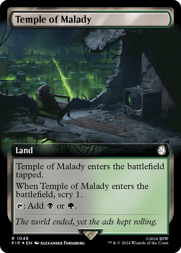 Temple of Malady (Extended Art) (Surge Foil) [Fallout] | Game Master's Emporium (The New GME)