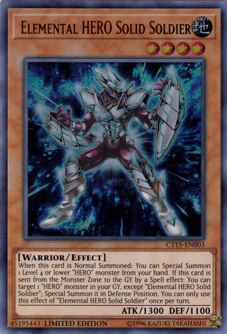 Elemental Hero Solid Soldier [CT15-EN003] Ultra Rare | Game Master's Emporium (The New GME)
