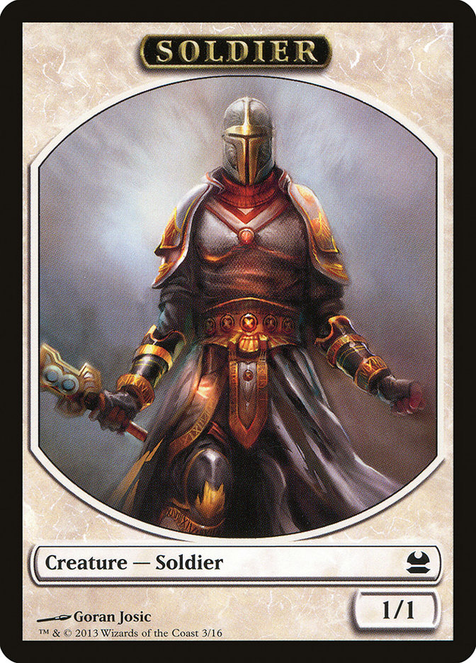 Soldier Token [Modern Masters Tokens] | Game Master's Emporium (The New GME)