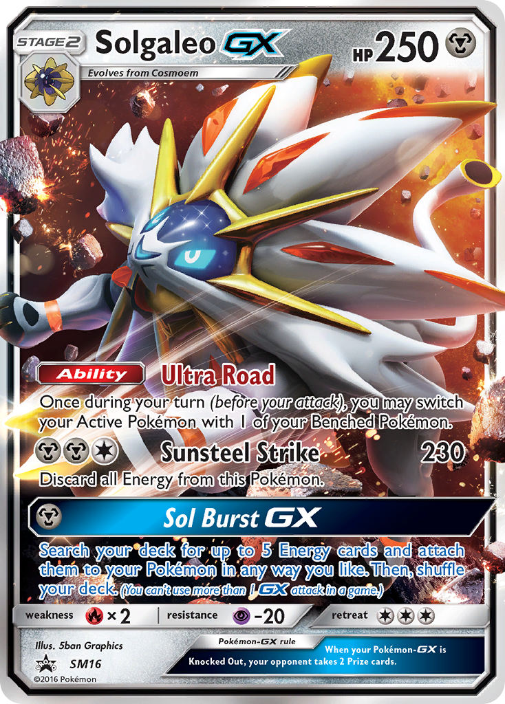 Solgaleo GX (SM16) [Sun & Moon: Black Star Promos] | Game Master's Emporium (The New GME)