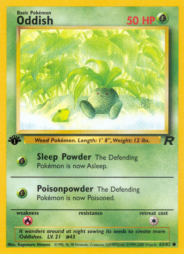 Oddish (63/82) [Team Rocket 1st Edition] | Game Master's Emporium (The New GME)