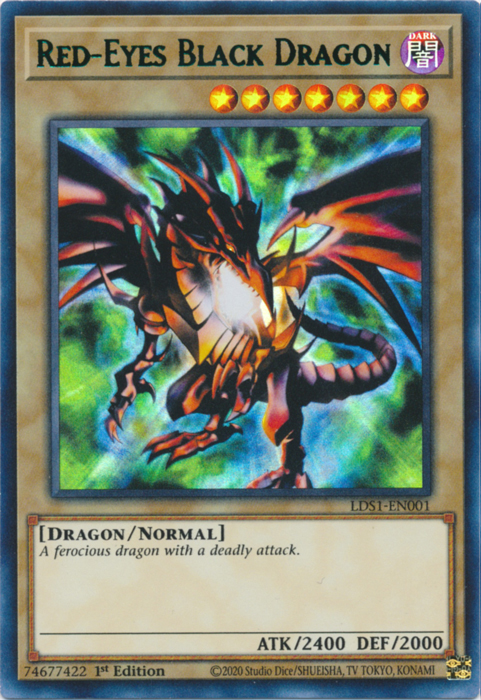 Red-Eyes Black Dragon (Green) [LDS1-EN001] Ultra Rare | Game Master's Emporium (The New GME)