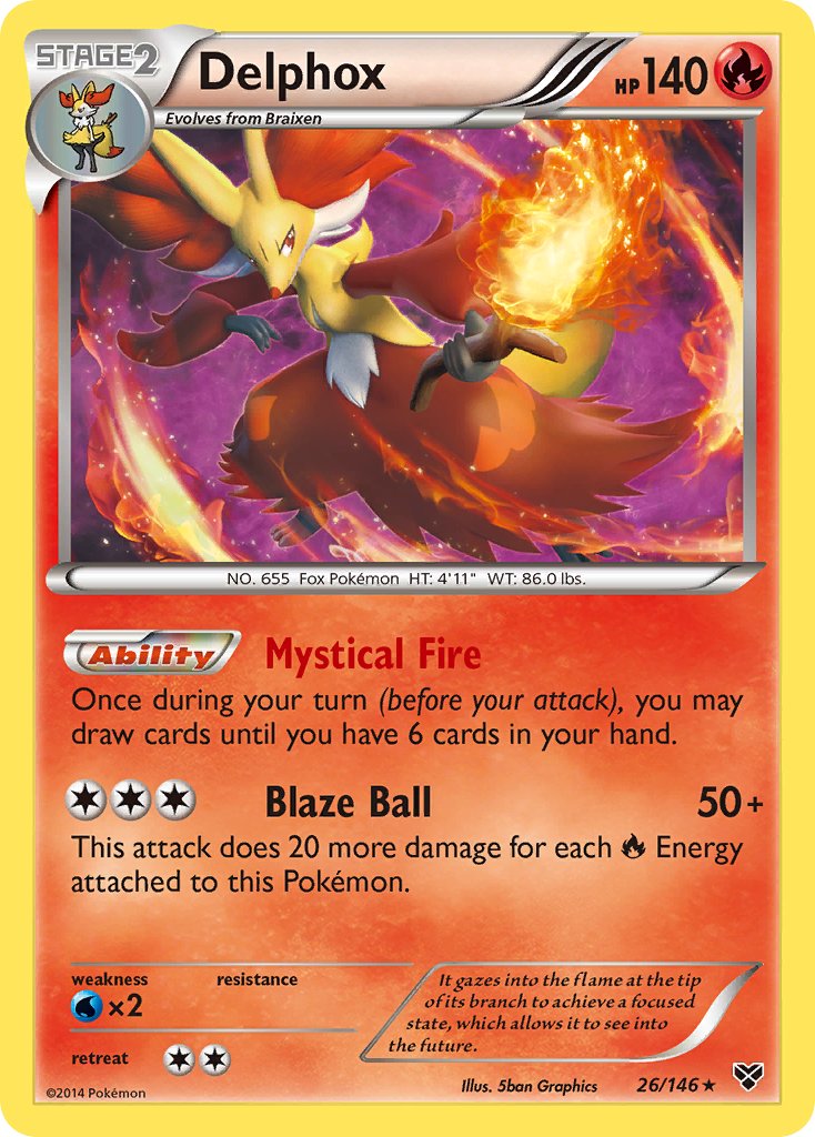 Delphox (26/146) (Theme Deck Exclusive) [XY: Base Set] | Game Master's Emporium (The New GME)