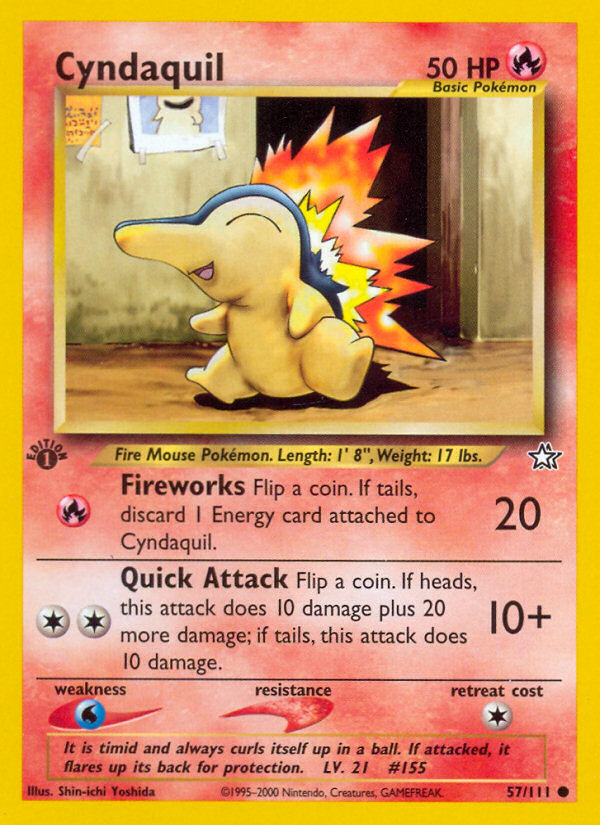 Cyndaquil (57/111) [Neo Genesis 1st Edition] | Game Master's Emporium (The New GME)