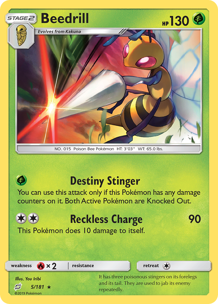 Beedrill (5/181) [Sun & Moon: Team Up] | Game Master's Emporium (The New GME)
