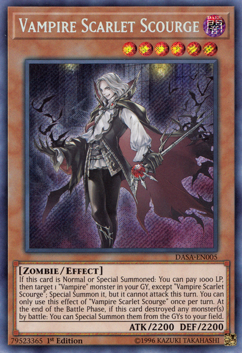 Vampire Scarlet Scourge [DASA-EN005] Secret Rare | Game Master's Emporium (The New GME)