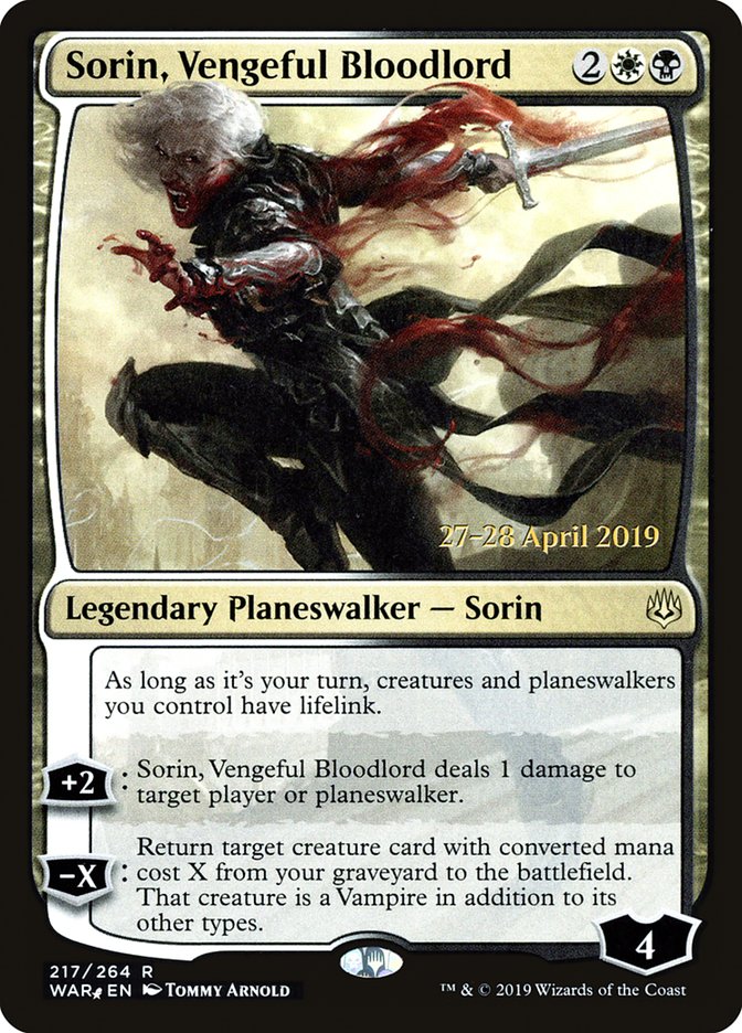 Sorin, Vengeful Bloodlord [War of the Spark Prerelease Promos] | Game Master's Emporium (The New GME)