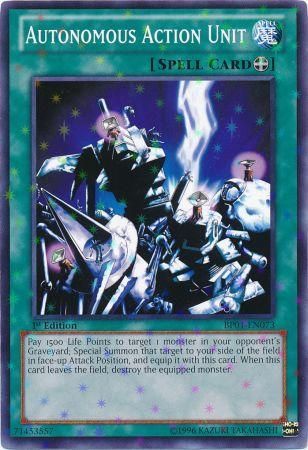 Autonomous Action Unit [BP01-EN073] Starfoil Rare | Game Master's Emporium (The New GME)