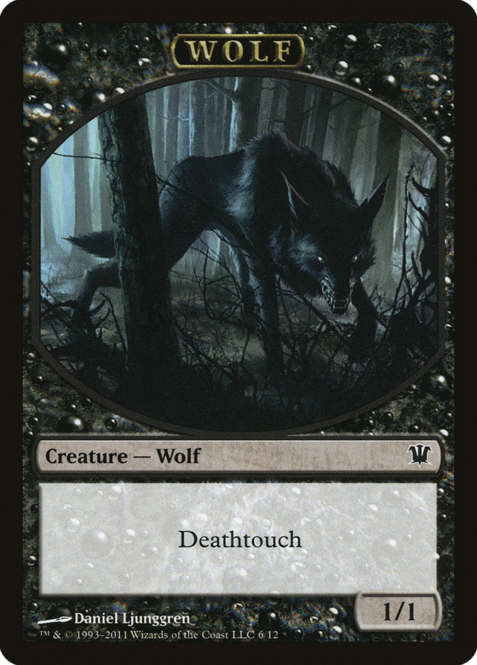 Wolf Token (6/12) [Innistrad Tokens] | Game Master's Emporium (The New GME)