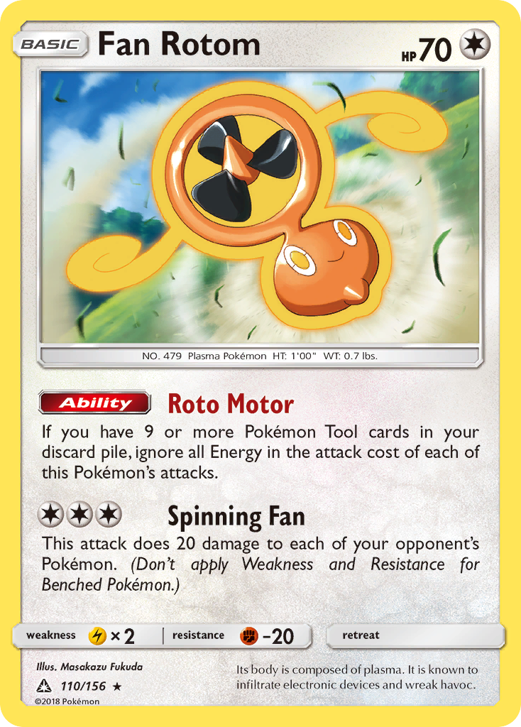 Fan Rotom (110/156) [Sun & Moon: Ultra Prism] | Game Master's Emporium (The New GME)