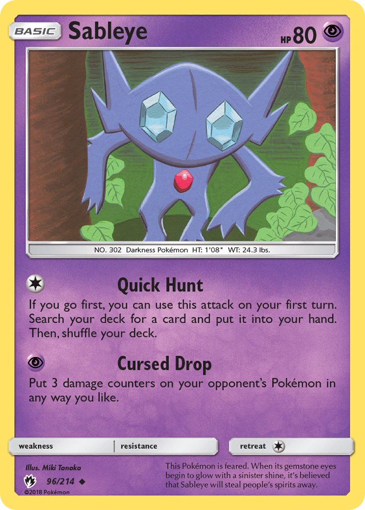 Sableye (96/214) [Sun & Moon: Lost Thunder] | Game Master's Emporium (The New GME)