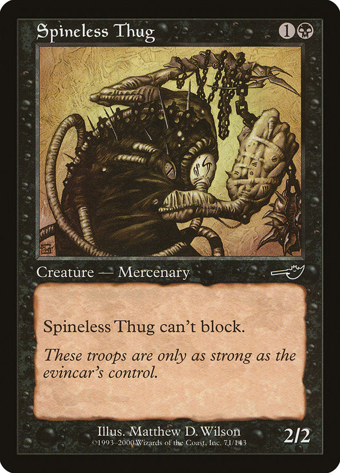 Spineless Thug [Nemesis] | Game Master's Emporium (The New GME)