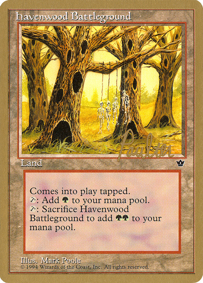 Havenwood Battleground (Preston Poulter) [Pro Tour Collector Set] | Game Master's Emporium (The New GME)