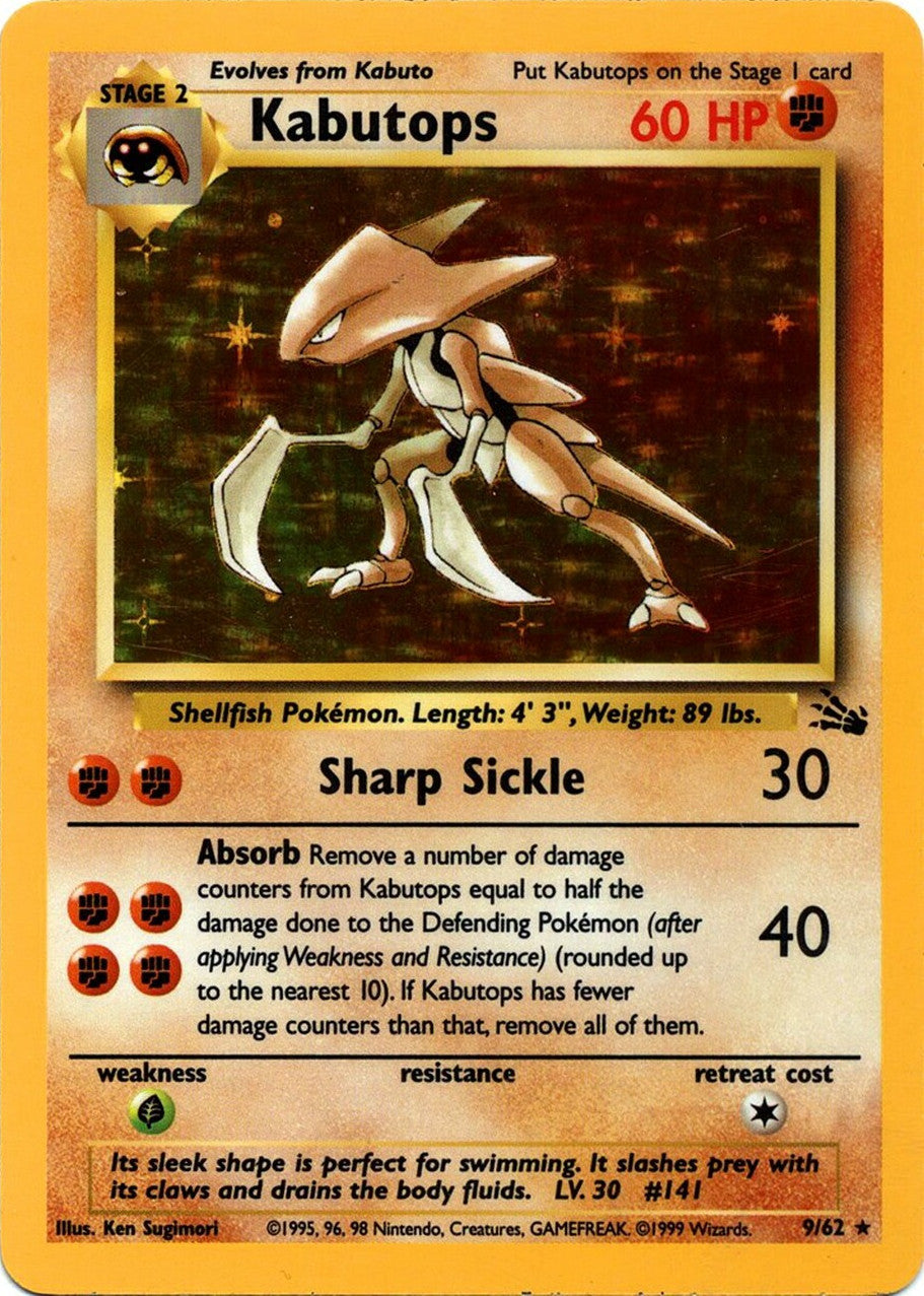 Kabutops (9/62) [Fossil Unlimited] | Game Master's Emporium (The New GME)