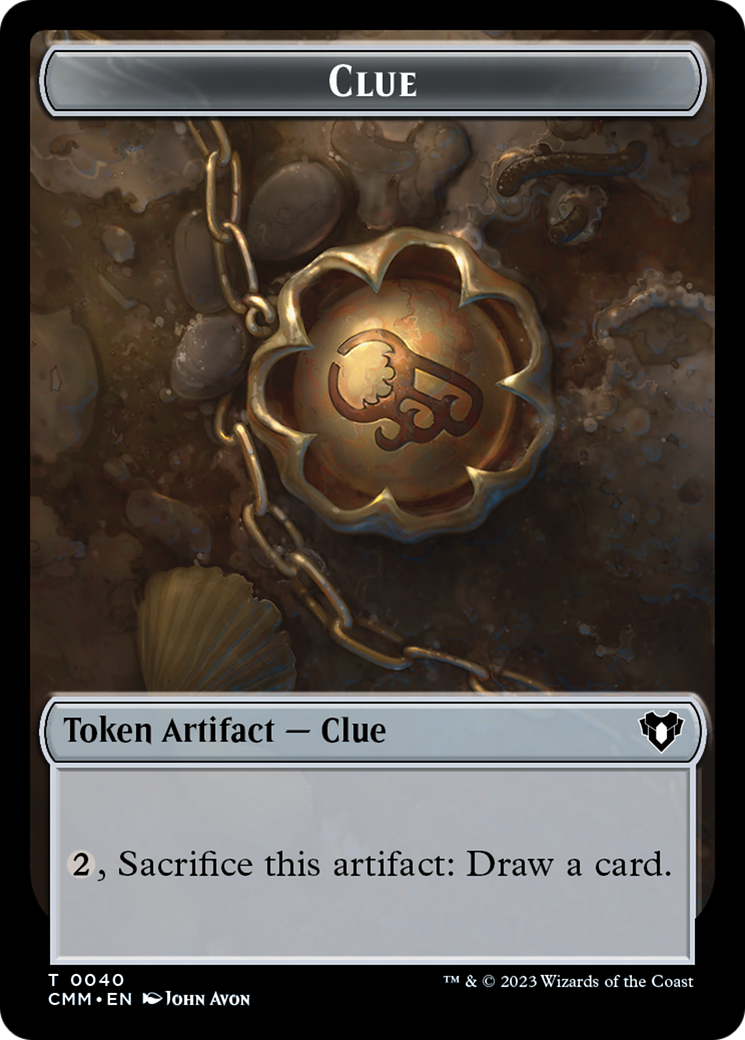 Clue // Construct (0041) Double-Sided Token [Commander Masters Tokens] | Game Master's Emporium (The New GME)