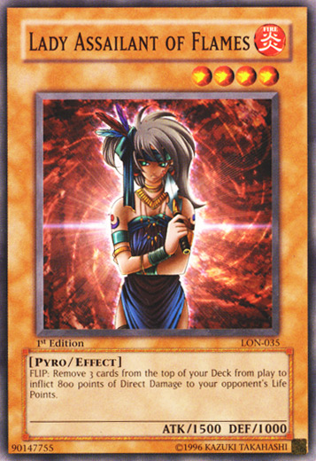 Lady Assailant of Flames [LON-035] Common | Game Master's Emporium (The New GME)