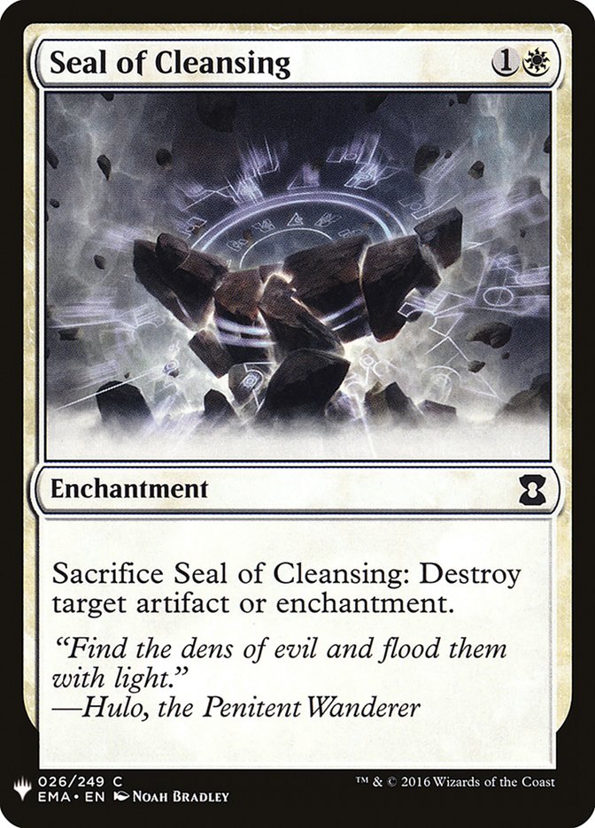 Seal of Cleansing [Mystery Booster] | Game Master's Emporium (The New GME)