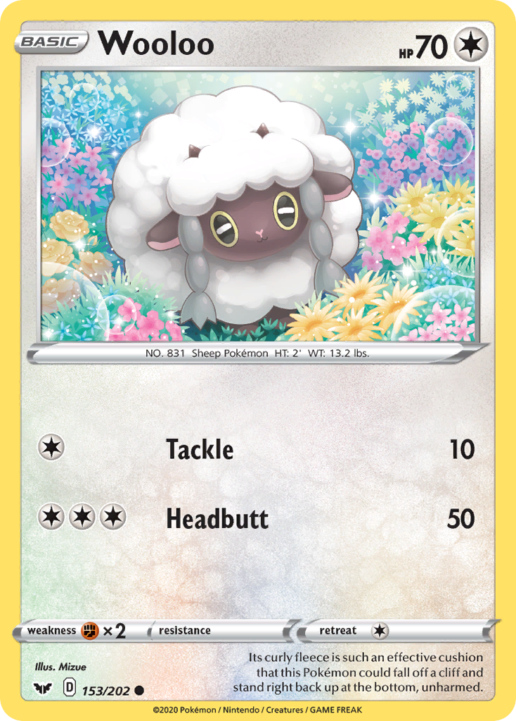 Wooloo (153/202) [Sword & Shield: Base Set] | Game Master's Emporium (The New GME)