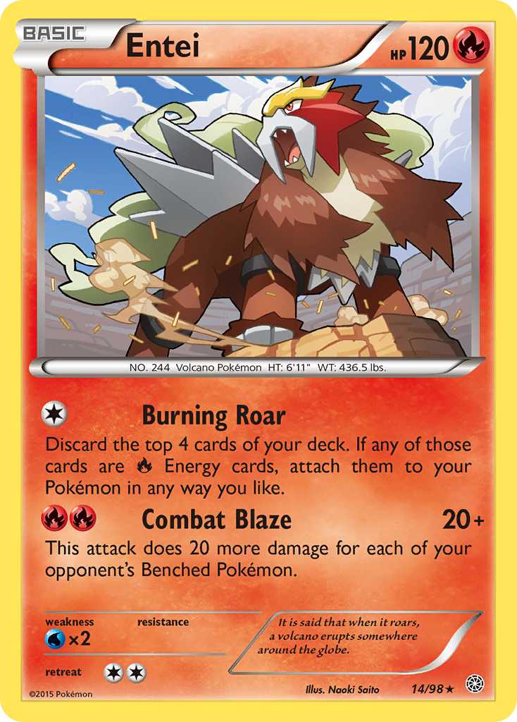 Entei (14/98) [XY: Ancient Origins] | Game Master's Emporium (The New GME)