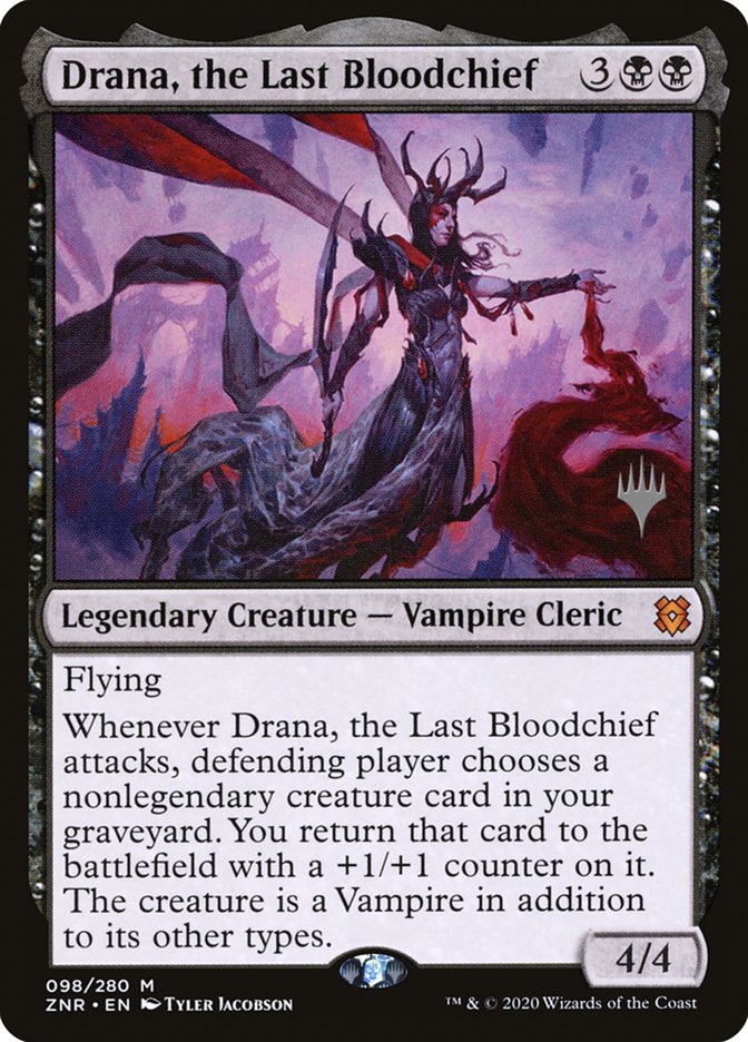 Drana, the Last Bloodchief (Promo Pack) [Zendikar Rising Promos] | Game Master's Emporium (The New GME)