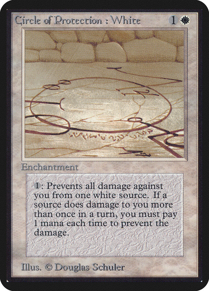 Circle of Protection: White [Alpha Edition] | Game Master's Emporium (The New GME)