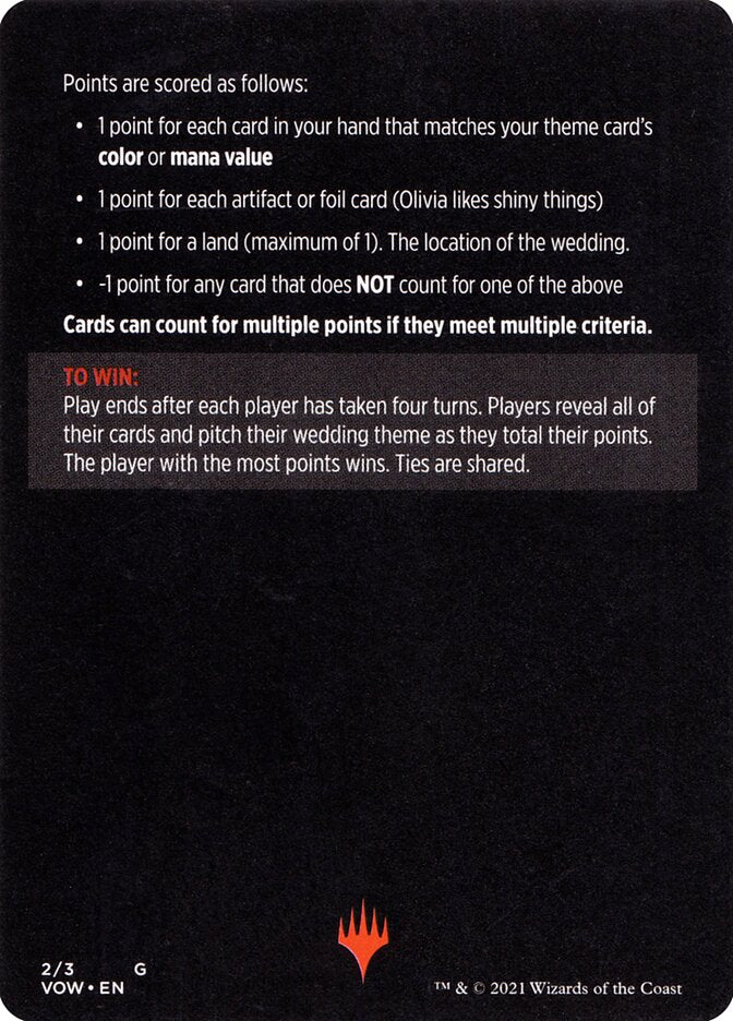 Vampire Wedding Planner (Magic Minigame) [Innistrad: Crimson Vow Minigame] | Game Master's Emporium (The New GME)