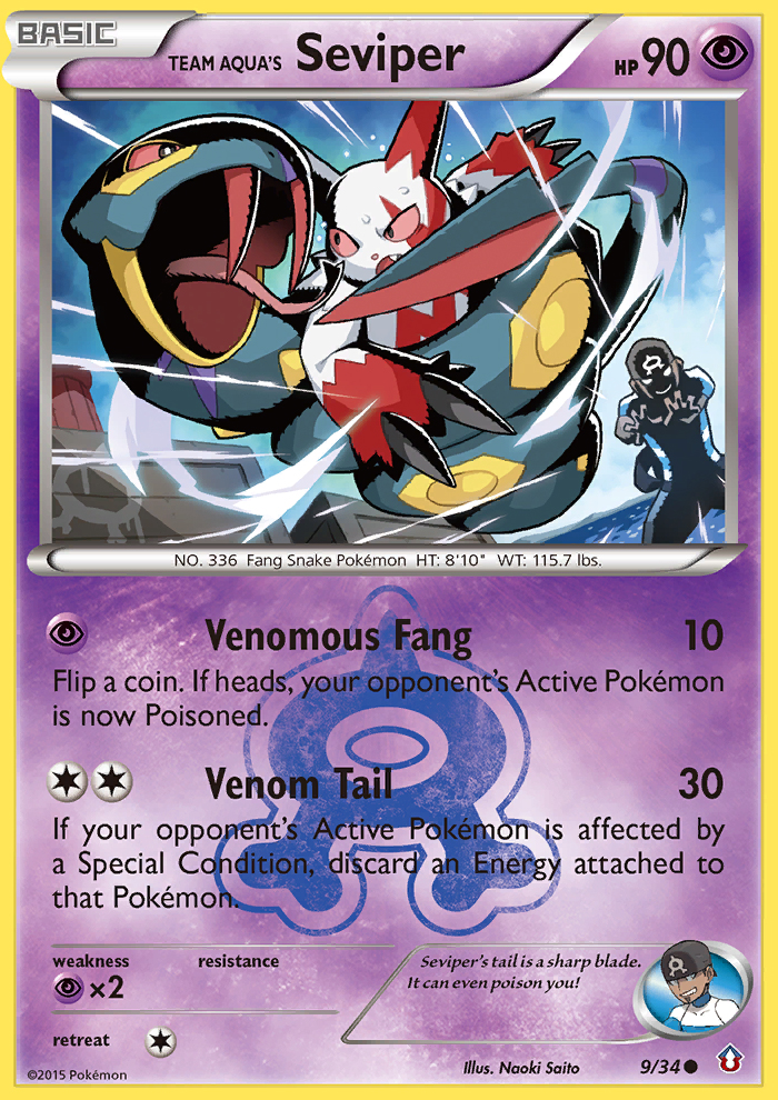 Team Aqua's Seviper (9/34) [XY: Double Crisis] | Game Master's Emporium (The New GME)