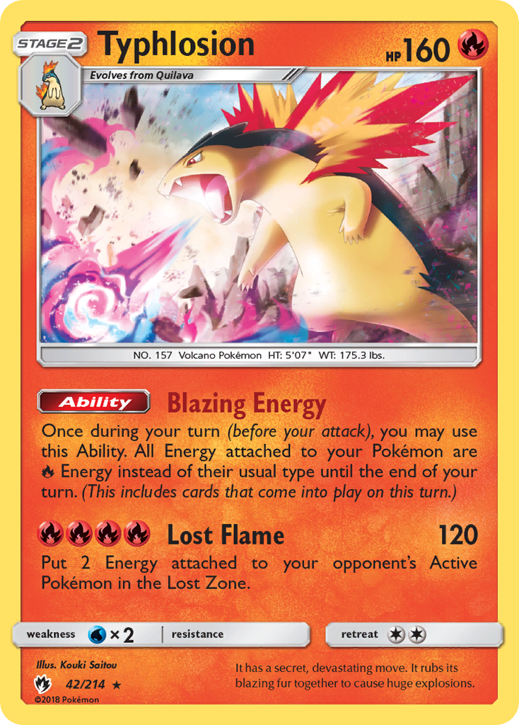 Typhlosion (42/214) [Sun & Moon: Lost Thunder] | Game Master's Emporium (The New GME)