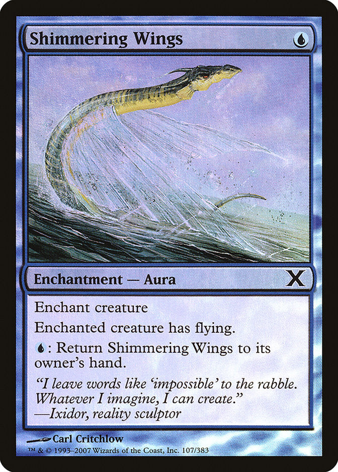 Shimmering Wings (Premium Foil) [Tenth Edition] | Game Master's Emporium (The New GME)