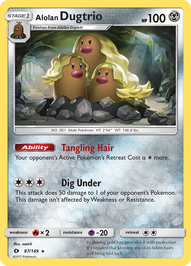 Alolan Dugtrio (87/149) [Sun & Moon: Base Set] | Game Master's Emporium (The New GME)