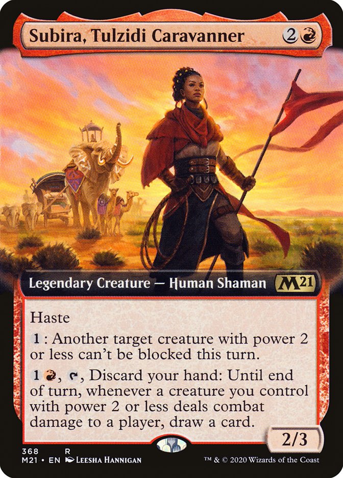 Subira, Tulzidi Caravanner (Extended Art) [Core Set 2021] | Game Master's Emporium (The New GME)
