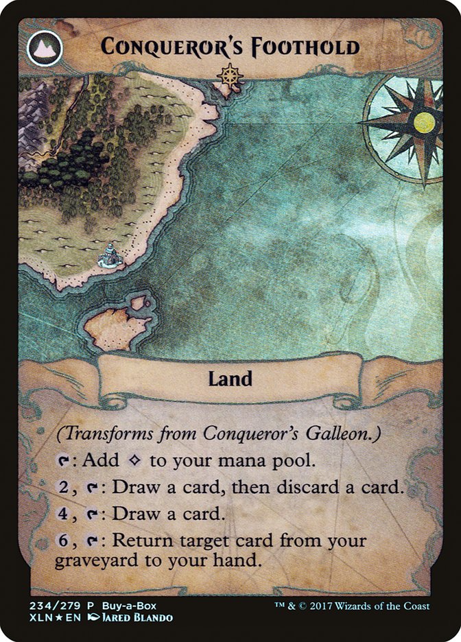 Conqueror's Galleon // Conqueror's Foothold (Buy-A-Box) [Ixalan Treasure Chest] | Game Master's Emporium (The New GME)