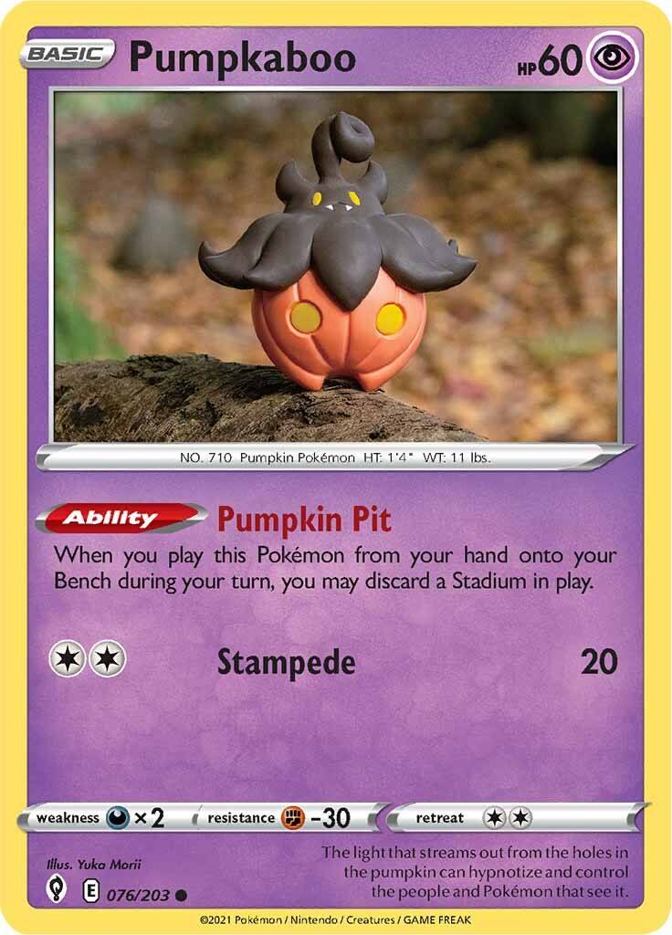 Pumpkaboo (076/203) [Sword & Shield: Evolving Skies] | Game Master's Emporium (The New GME)