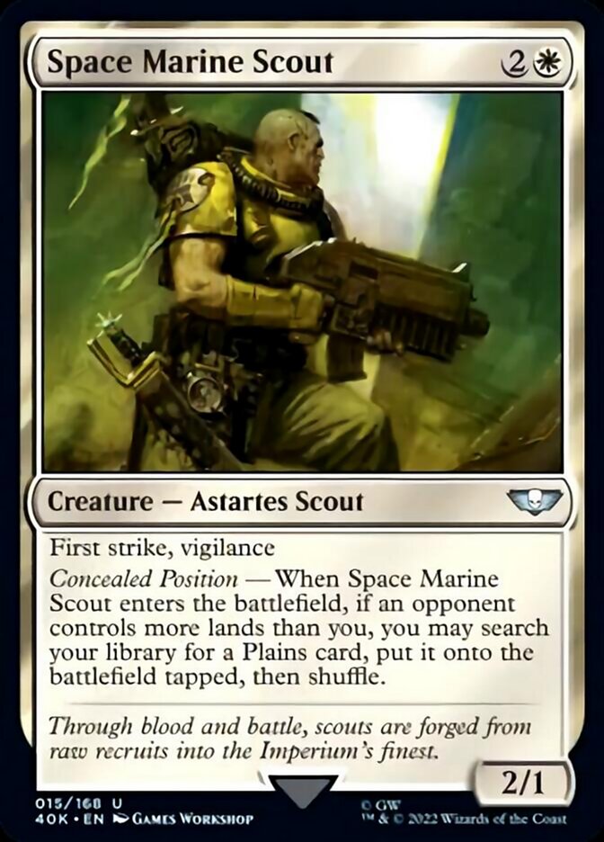 Space Marine Scout (Surge Foil) [Warhammer 40,000] | Game Master's Emporium (The New GME)