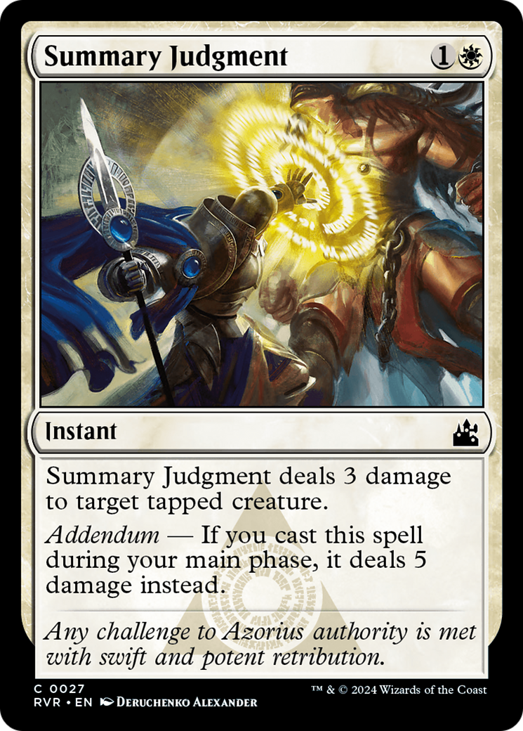 Summary Judgment [Ravnica Remastered] | Game Master's Emporium (The New GME)