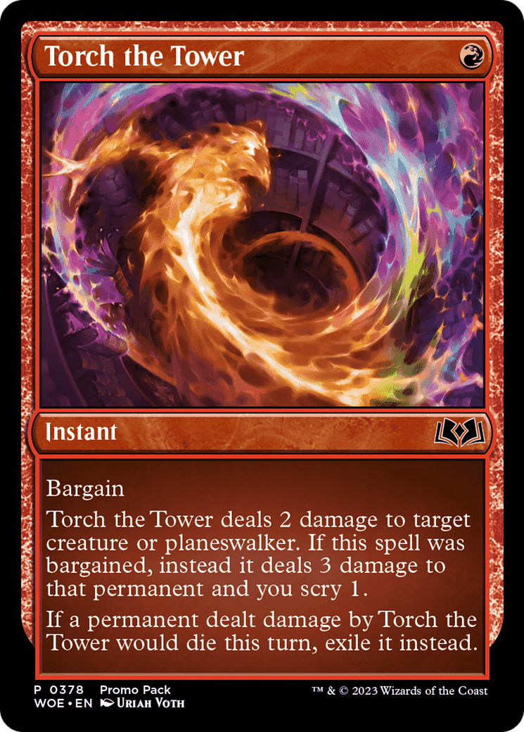 Torch the Tower (Promo Pack) [Wilds of Eldraine Promos] | Game Master's Emporium (The New GME)