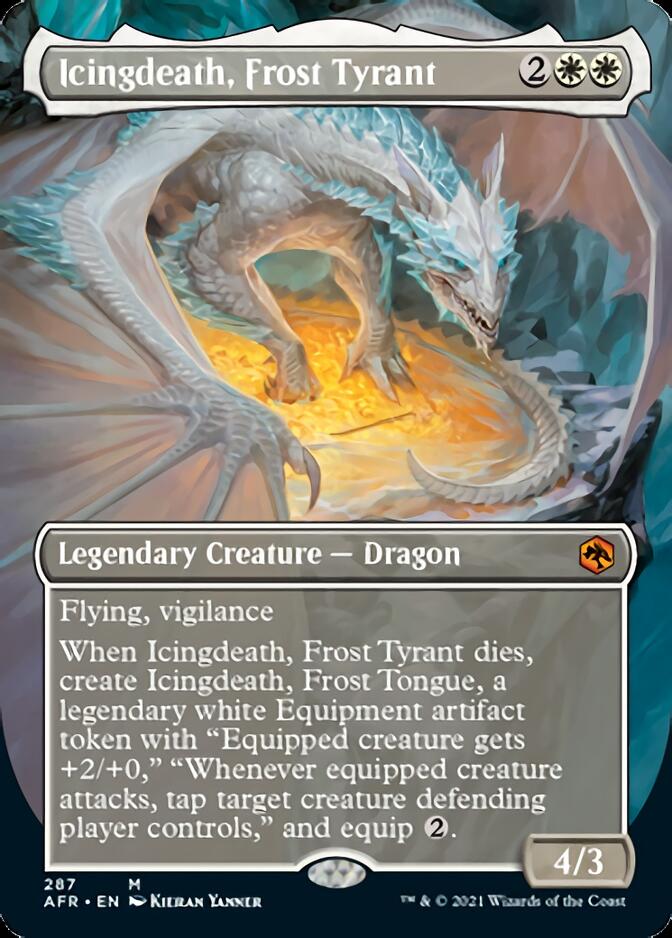 Icingdeath, Frost Tyrant (Borderless Alternate Art) [Dungeons & Dragons: Adventures in the Forgotten Realms] | Game Master's Emporium (The New GME)