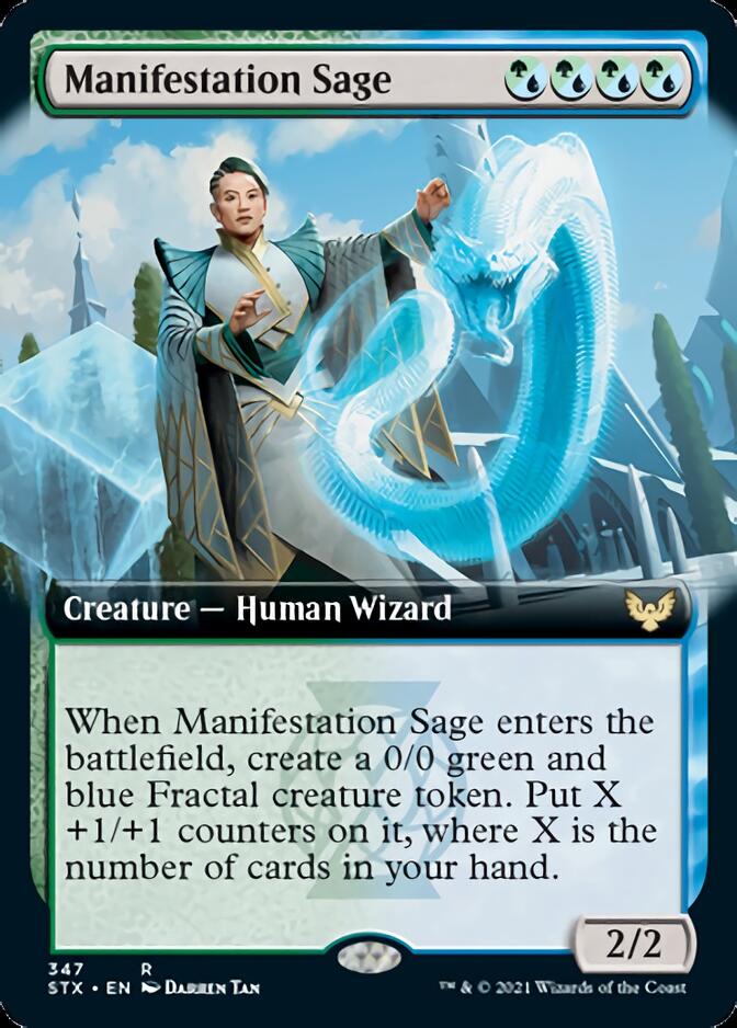 Manifestation Sage (Extended Art) [Strixhaven: School of Mages] | Game Master's Emporium (The New GME)