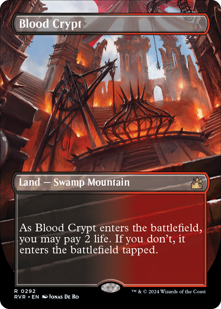 Blood Crypt (Borderless) [Ravnica Remastered] | Game Master's Emporium (The New GME)