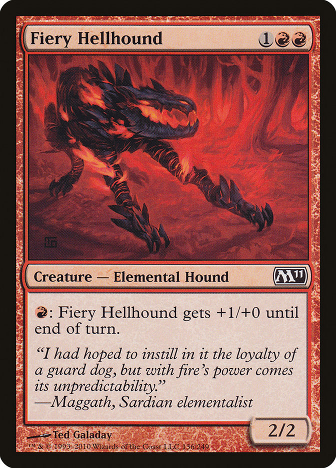 Fiery Hellhound [Magic 2011] | Game Master's Emporium (The New GME)