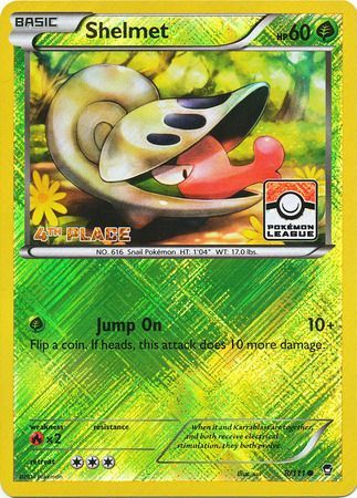 Shelmet (8/111) (League Promo 4th Place) [XY: Furious Fists] | Game Master's Emporium (The New GME)