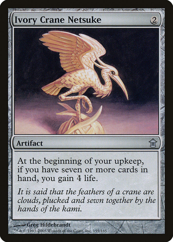 Ivory Crane Netsuke [Saviors of Kamigawa] | Game Master's Emporium (The New GME)