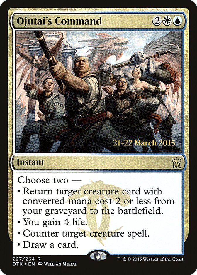 Ojutai's Command [Dragons of Tarkir Prerelease Promos] | Game Master's Emporium (The New GME)