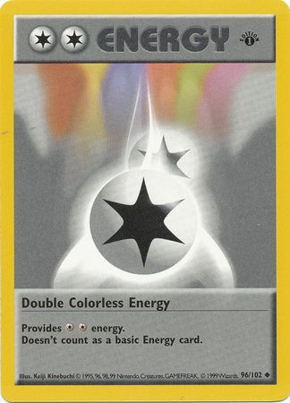 Double Colorless Energy (96/102) (Shadowless) [Base Set 1st Edition] | Game Master's Emporium (The New GME)