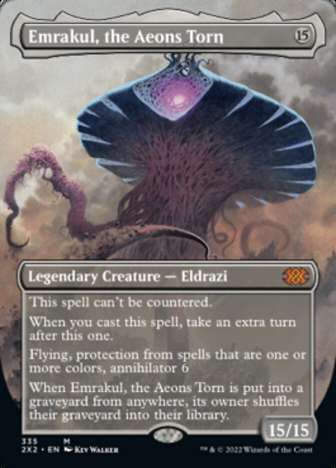 Emrakul, the Aeons Torn (Borderless Alternate Art) [Double Masters 2022] | Game Master's Emporium (The New GME)