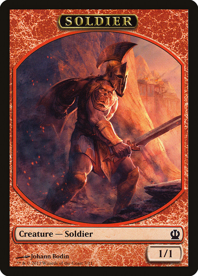 Soldier Token (7/11) [Theros Tokens] | Game Master's Emporium (The New GME)