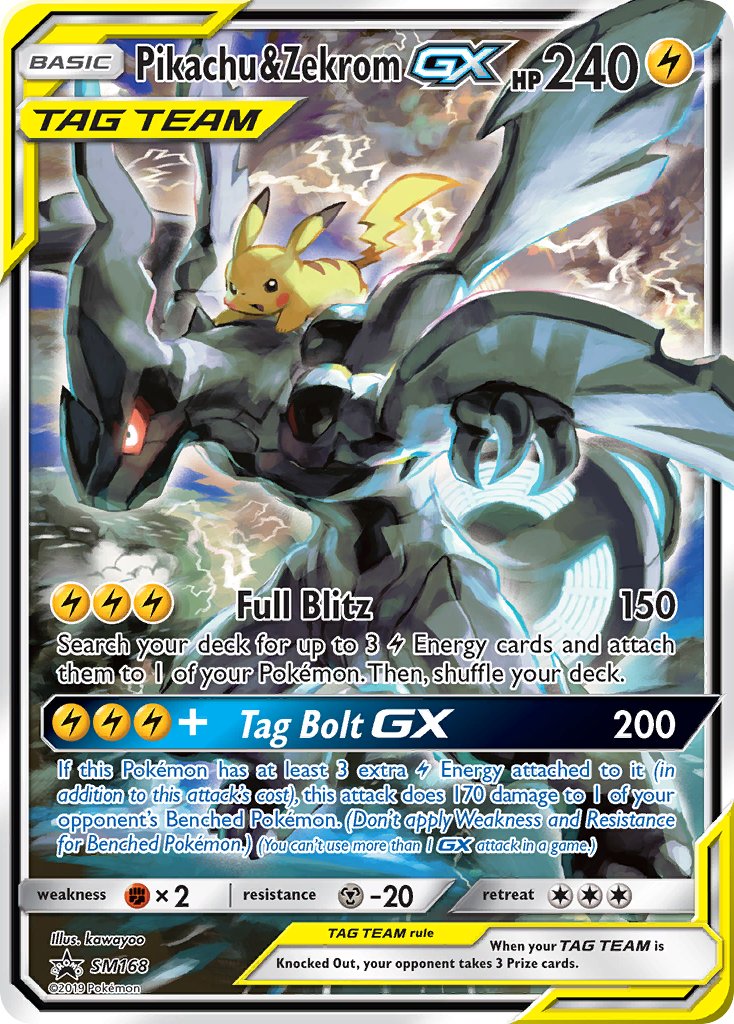 Pikachu & Zekrom GX (SM168) [Sun & Moon: Black Star Promos] | Game Master's Emporium (The New GME)