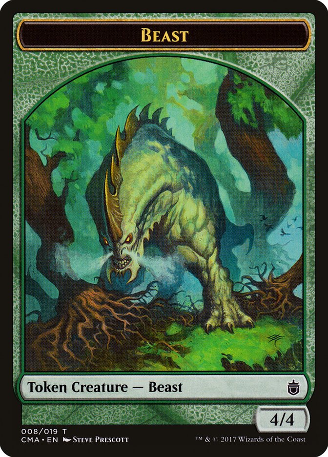 Beast Token (008/019) [Commander Anthology Tokens] | Game Master's Emporium (The New GME)