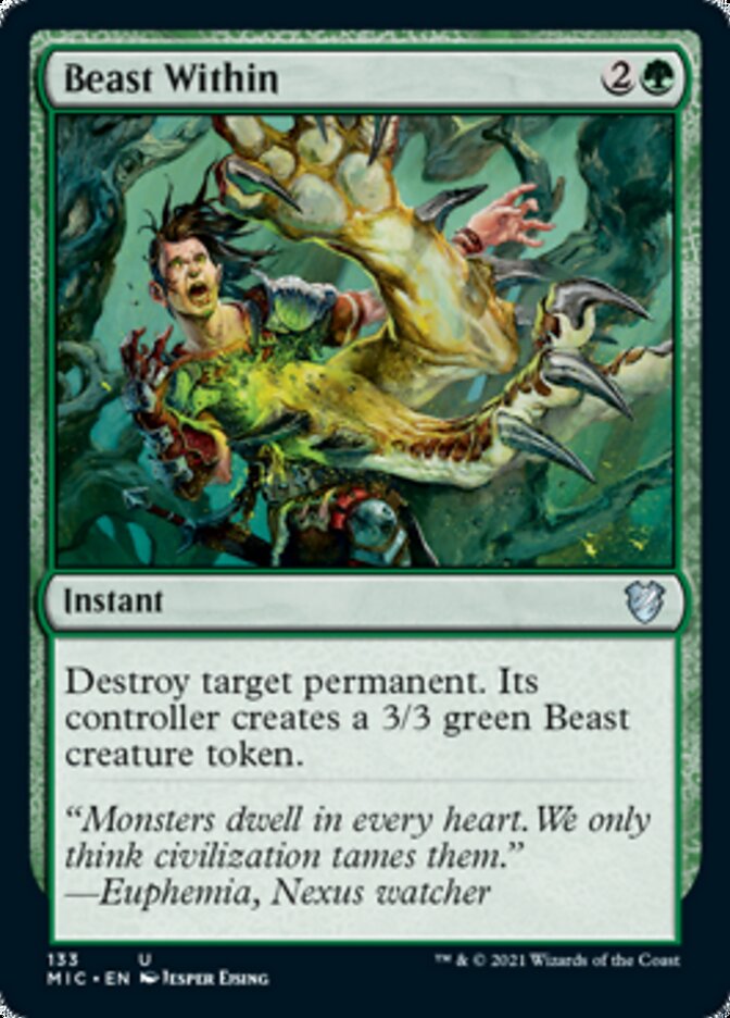 Beast Within [Innistrad: Midnight Hunt Commander] | Game Master's Emporium (The New GME)