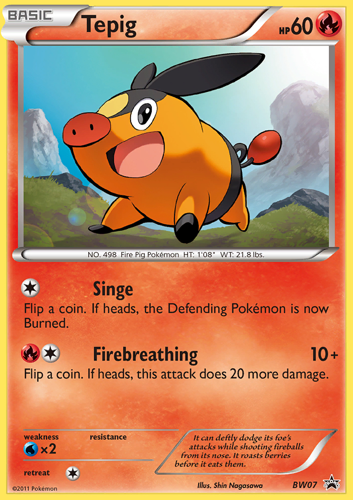 Tepig (BW07) [Black & White: Black Star Promos] | Game Master's Emporium (The New GME)